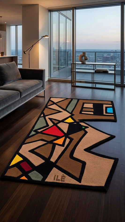 Rug: "E" mmanuel, 140cm x 95cm