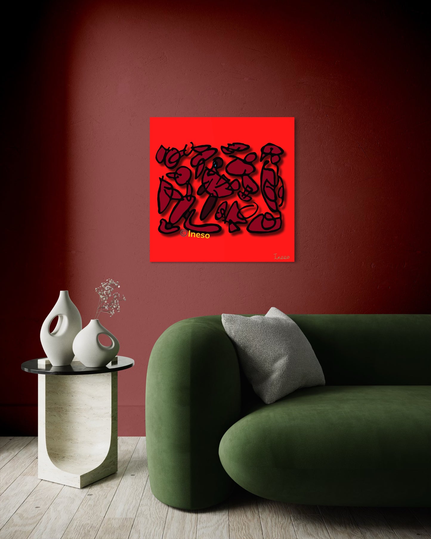 Emergency Evacuation, 40 x 40cm, 2022