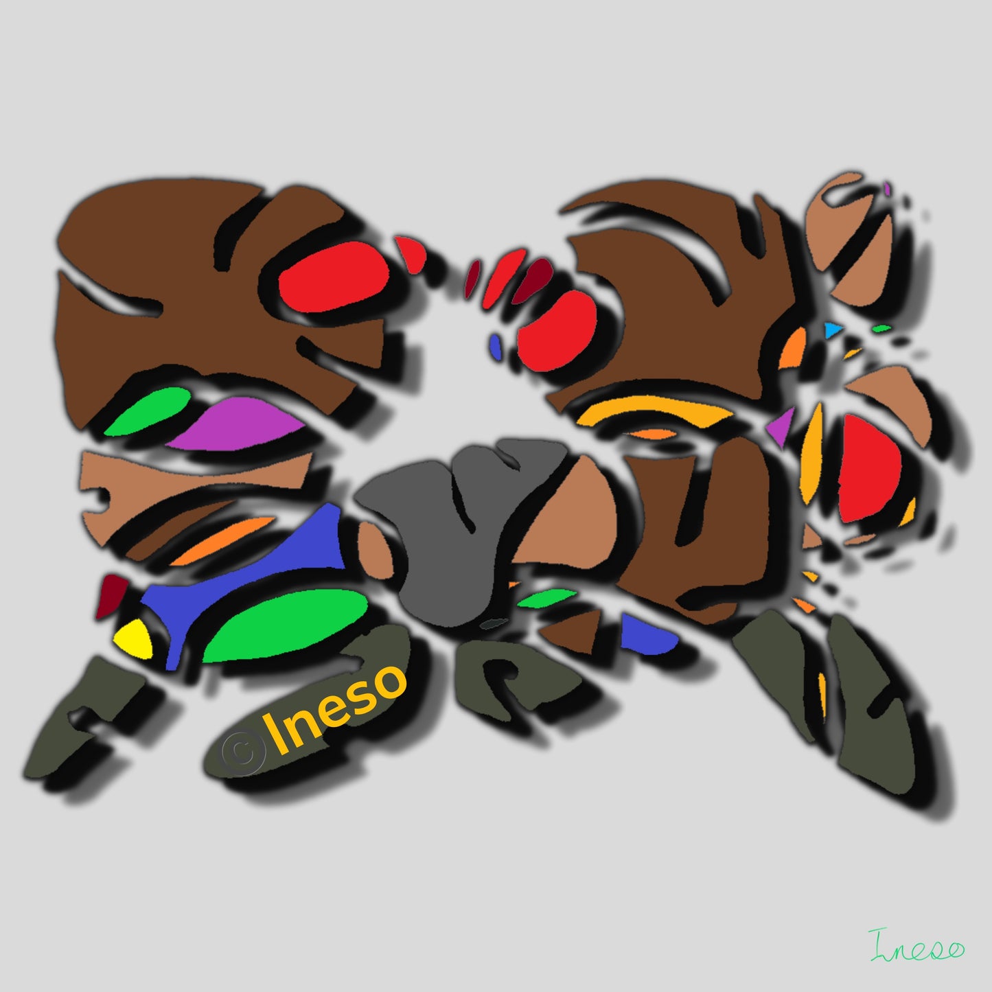 Wrestling Federation, 40 x 40cm, 2022