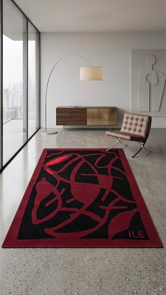 Rug: Red Mist, 140cm x 95cm