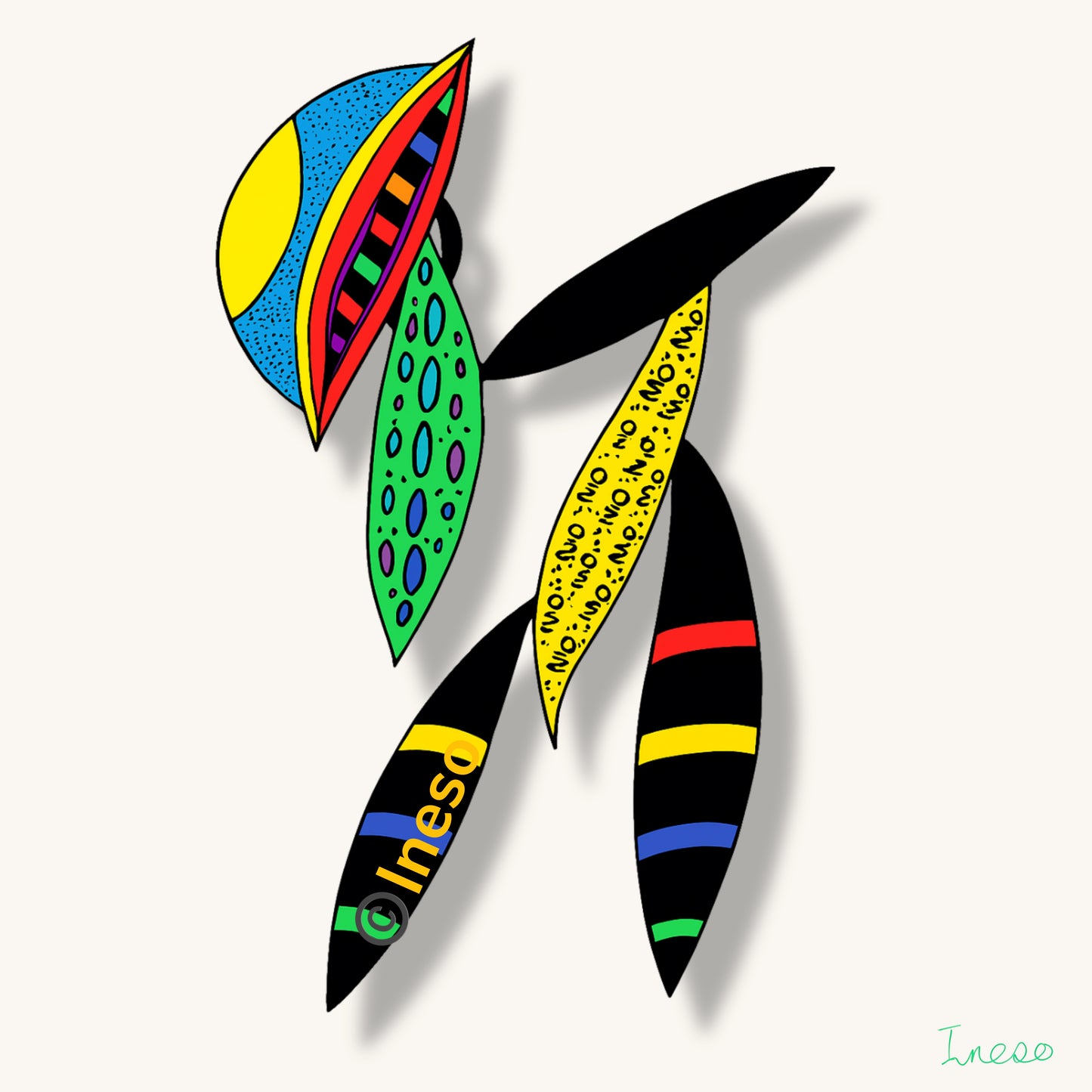 ….And Bow, 40 x 40cm, 2021 (2 Variants)