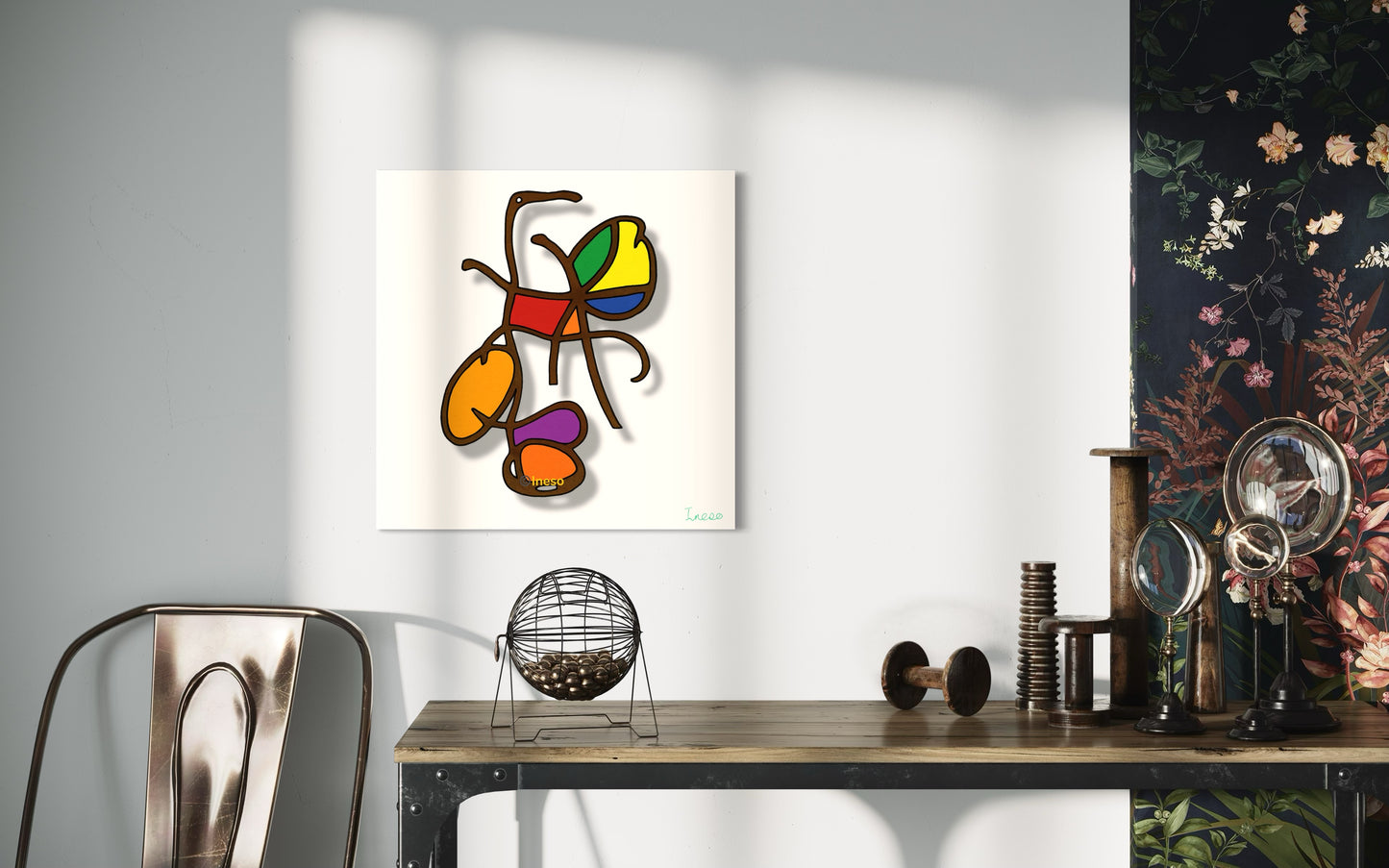 A Curious Ant, 40 x 40cm, 2022