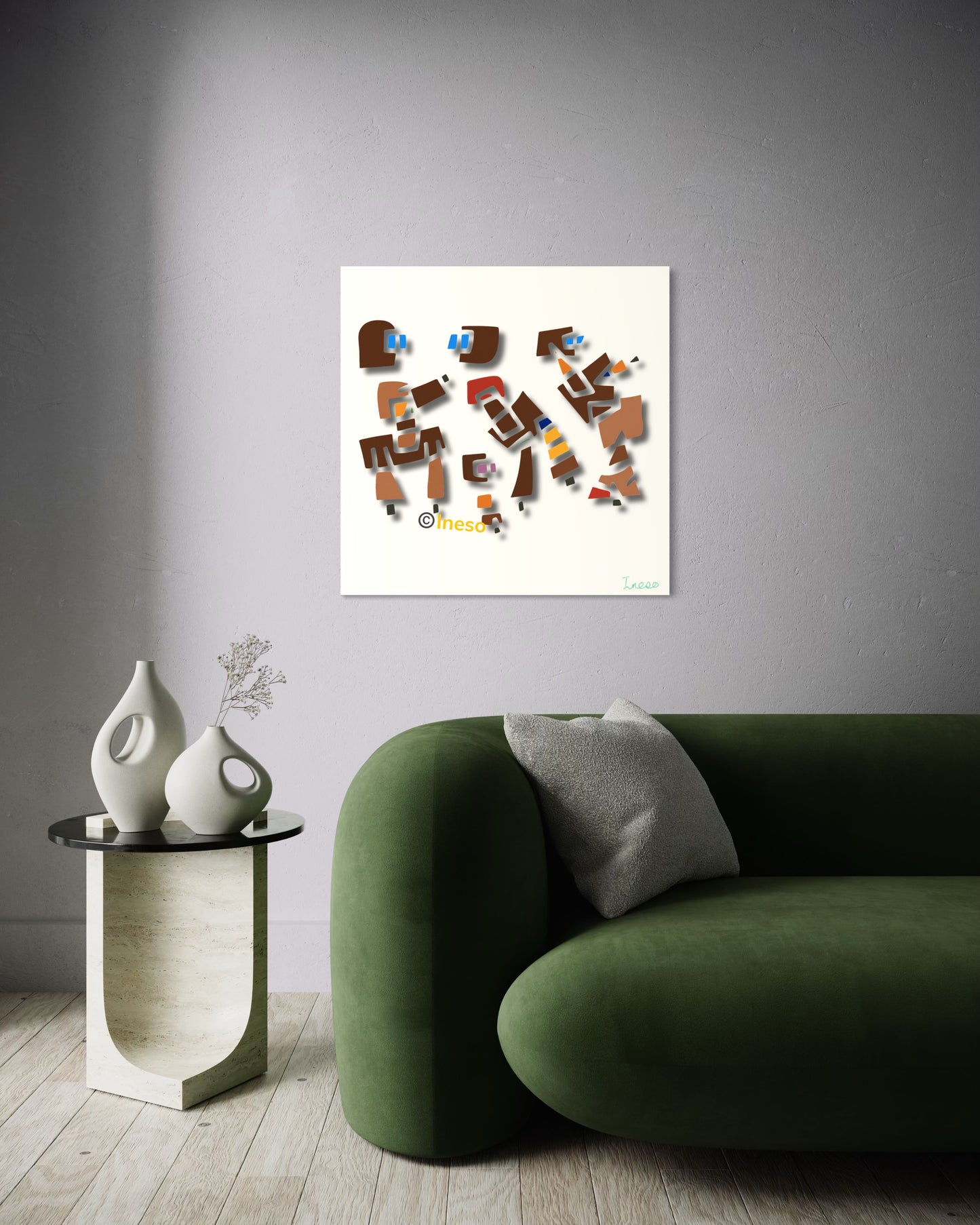House Party, 40 x 40cm, 2022