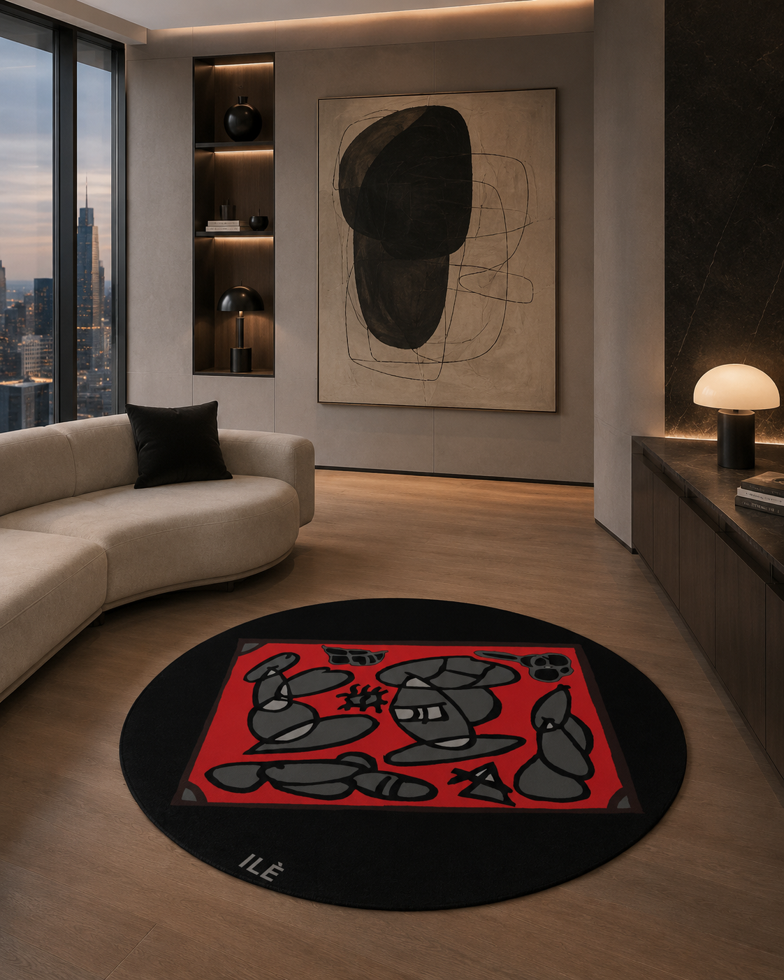 Rug: Workshop, 1.2m Diameter (4 Variants)