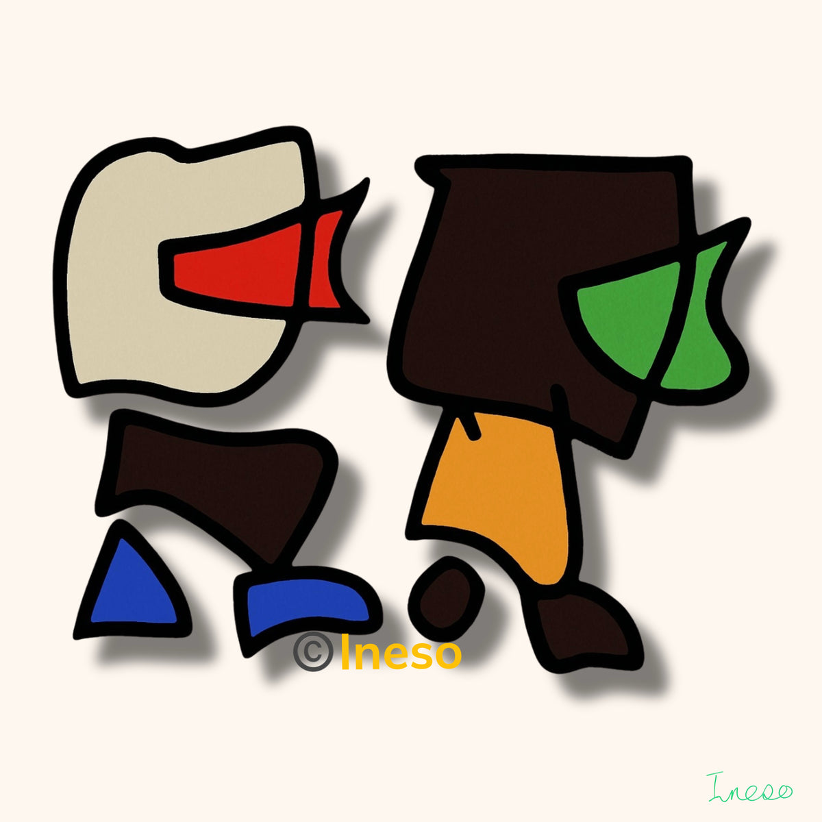 Our 2nd Date, 40 x 40cm, 2023