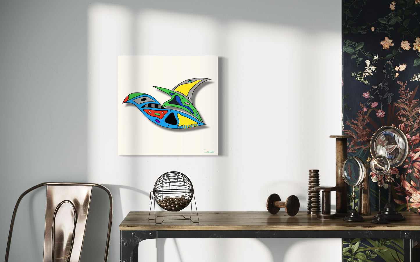 Bird Of Destiny,40 x 40cm, 2018
