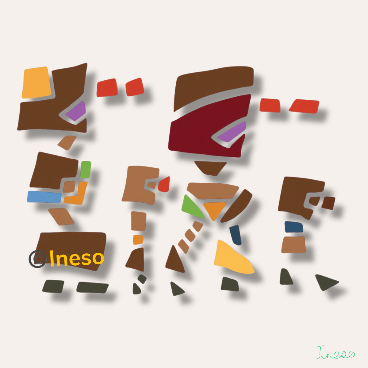 On The Move, 40 x 40cm, 2022