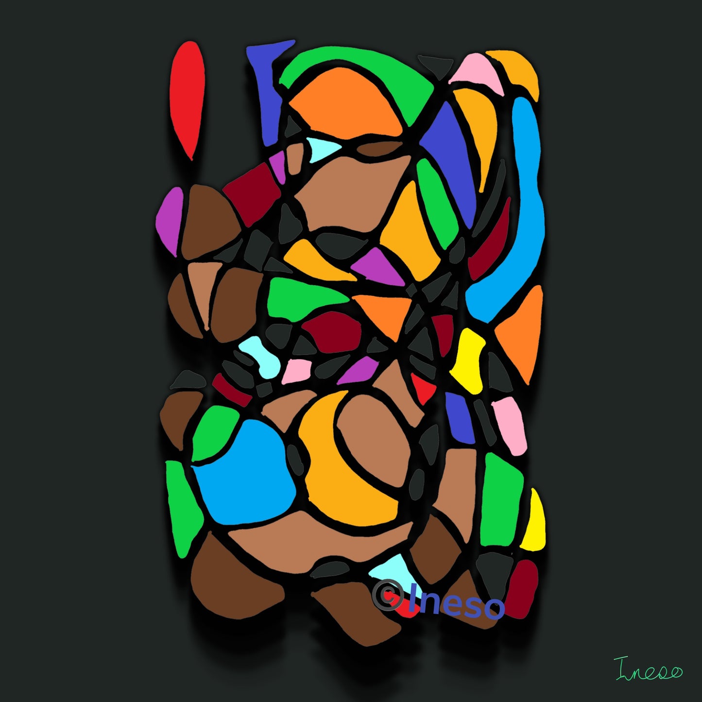 Pastor Flamboyant, 40 x 40cm, 2023 (2 Variants)