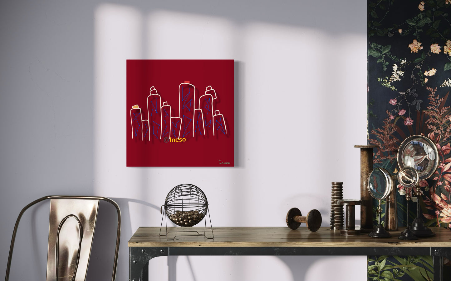 Èkó Towers, 40 x 40cm, 2024