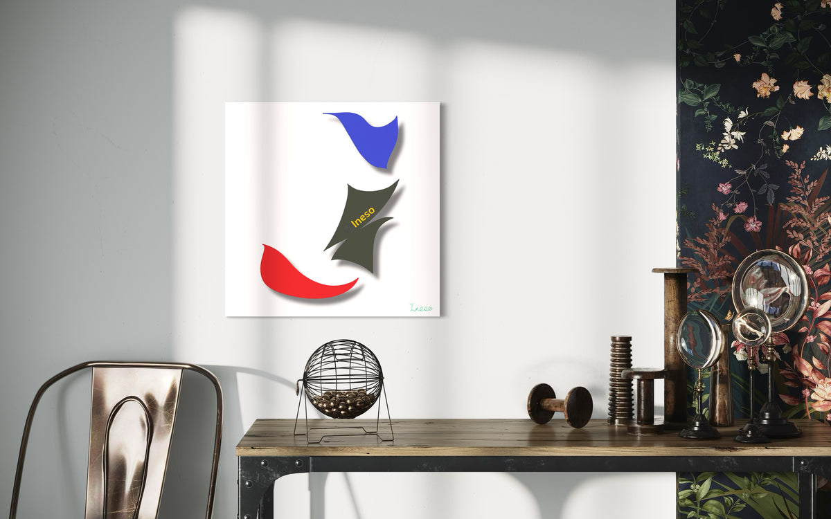 Fierce Determination, 40 x 40cm, 2023 (2 Variants)