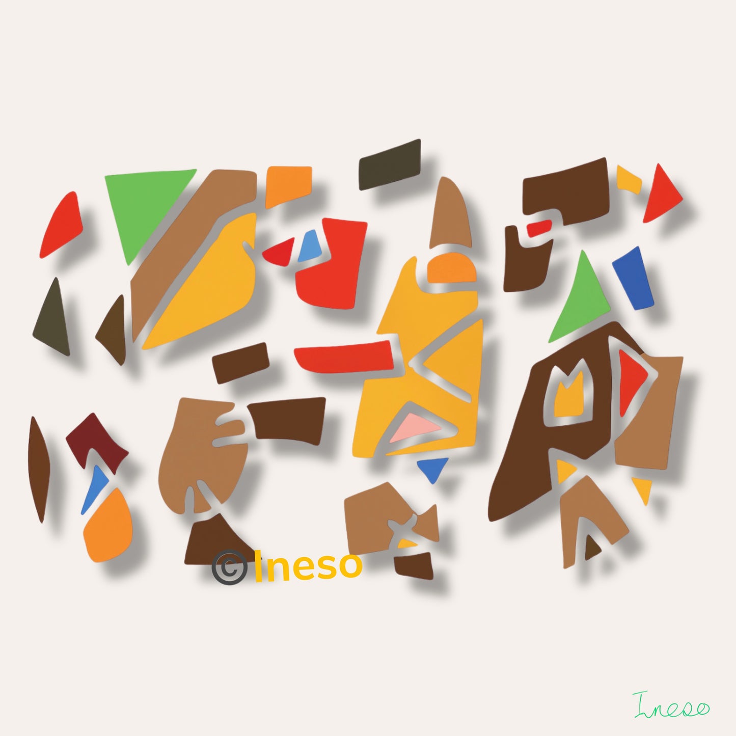 Asiwaju Social Gathering, 40 x 40cm, 2023