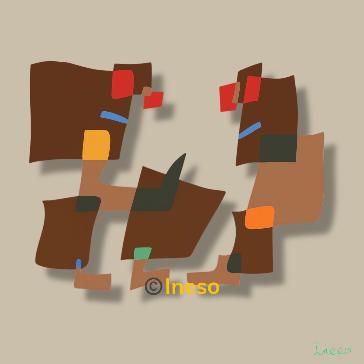 Negotiation, 40 x 40cm, 2022