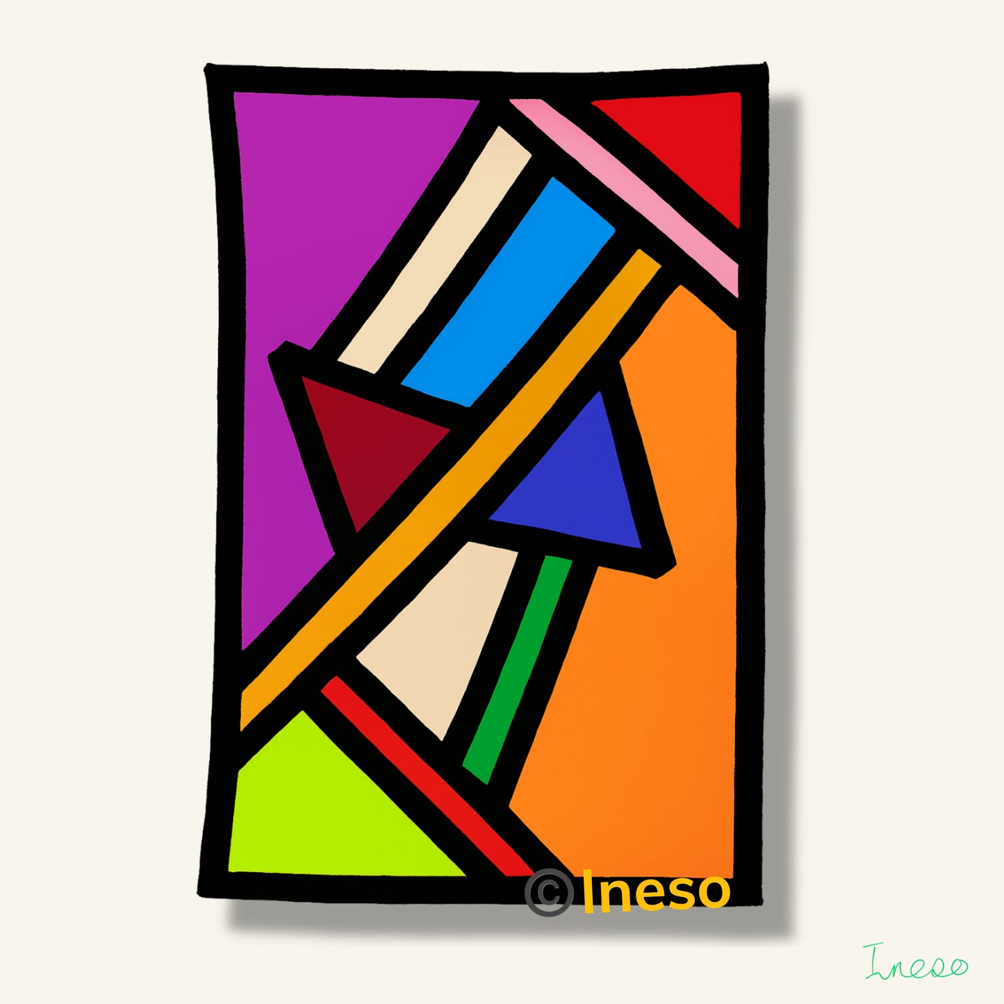 Colour Logic, 40 x 40cm, 2025