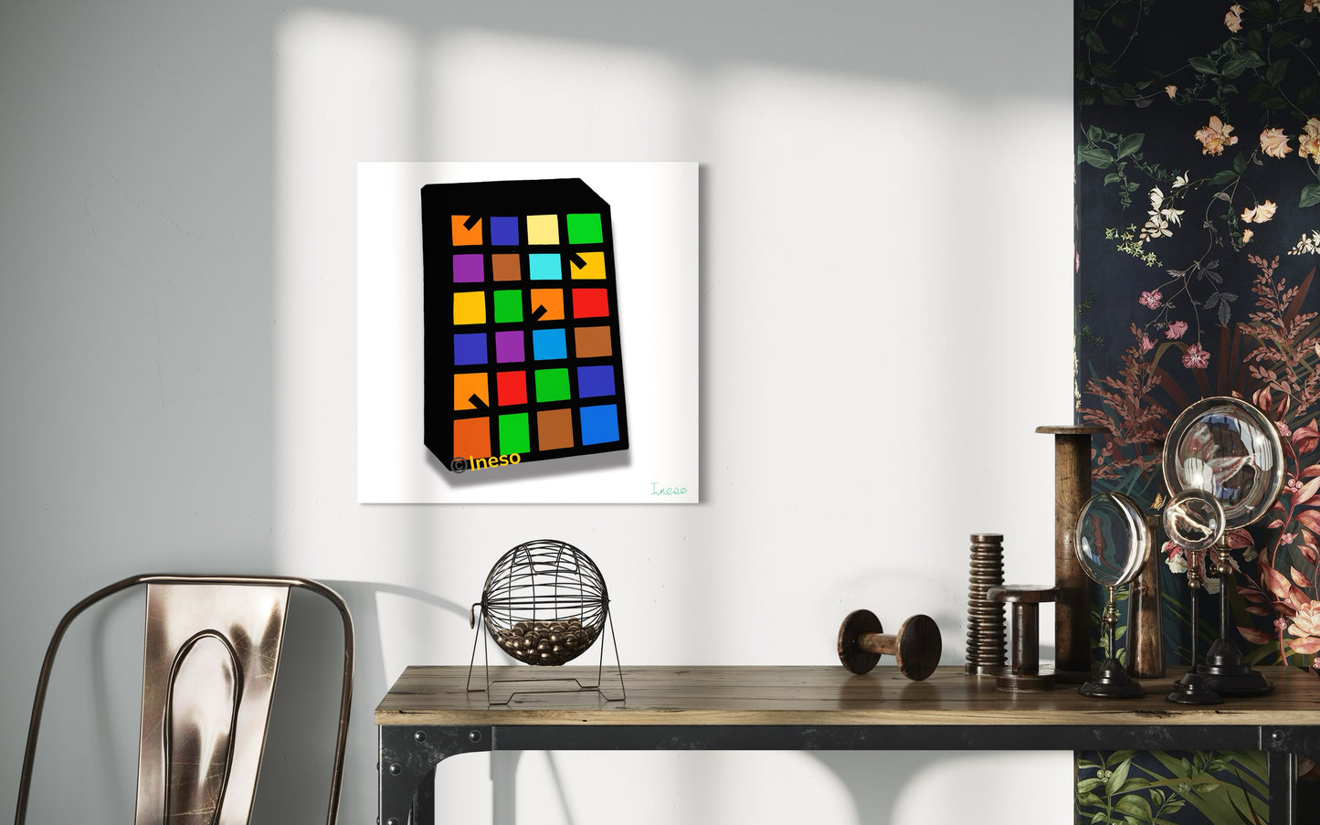 Ineso’s Puzzle, 40 x 40cm, 2023