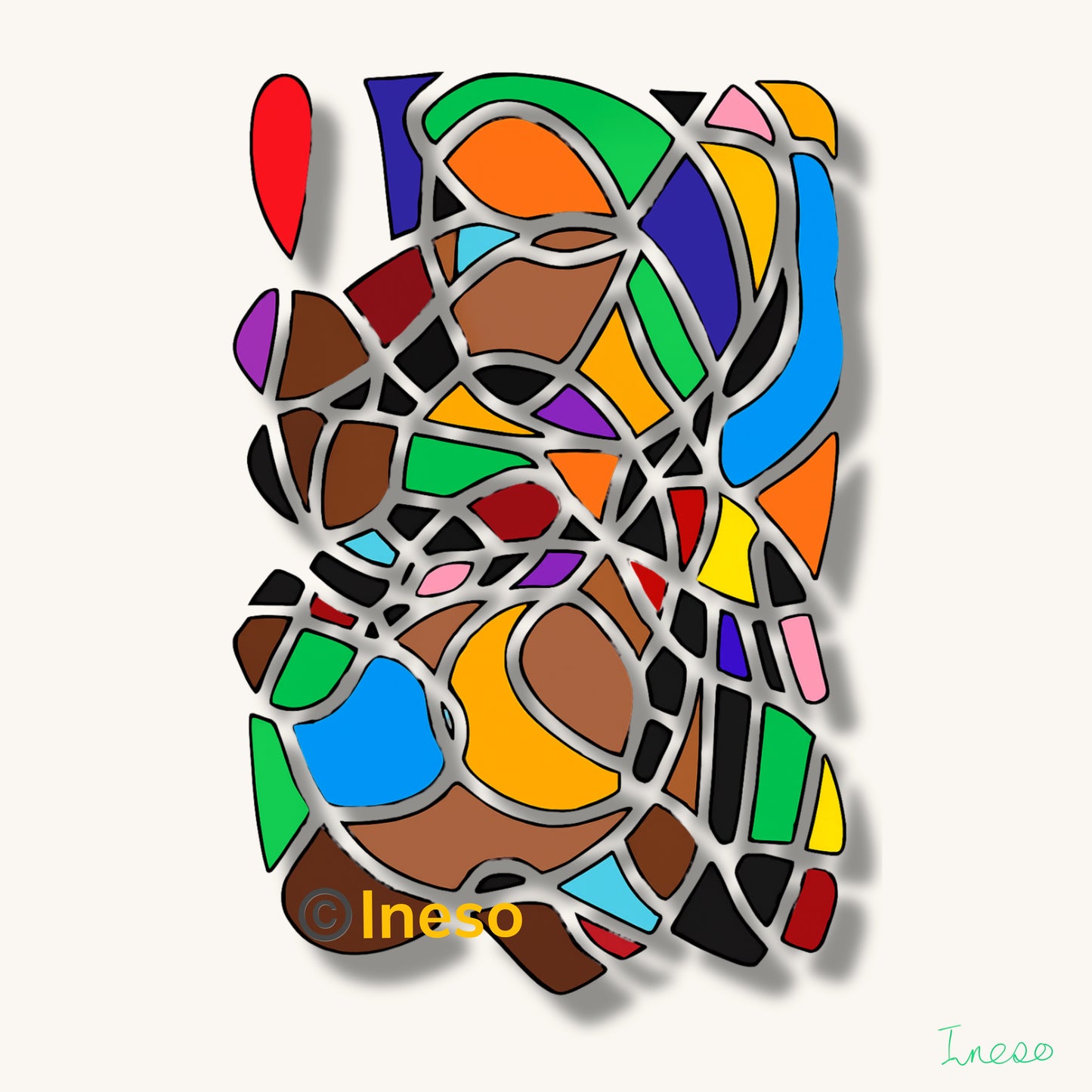 Pastor Flamboyant, 40 x 40cm, 2023 (2 Variants)