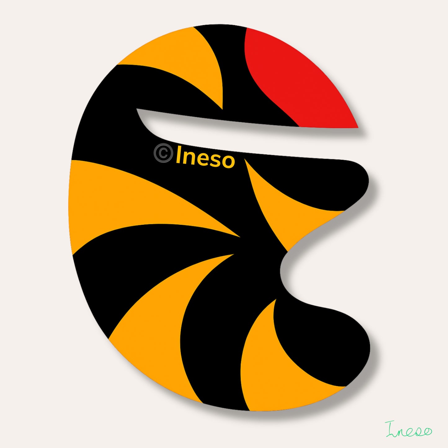 When A Tiger & A Kidney Bean Had A Baby, 40 x 40cm, 2025