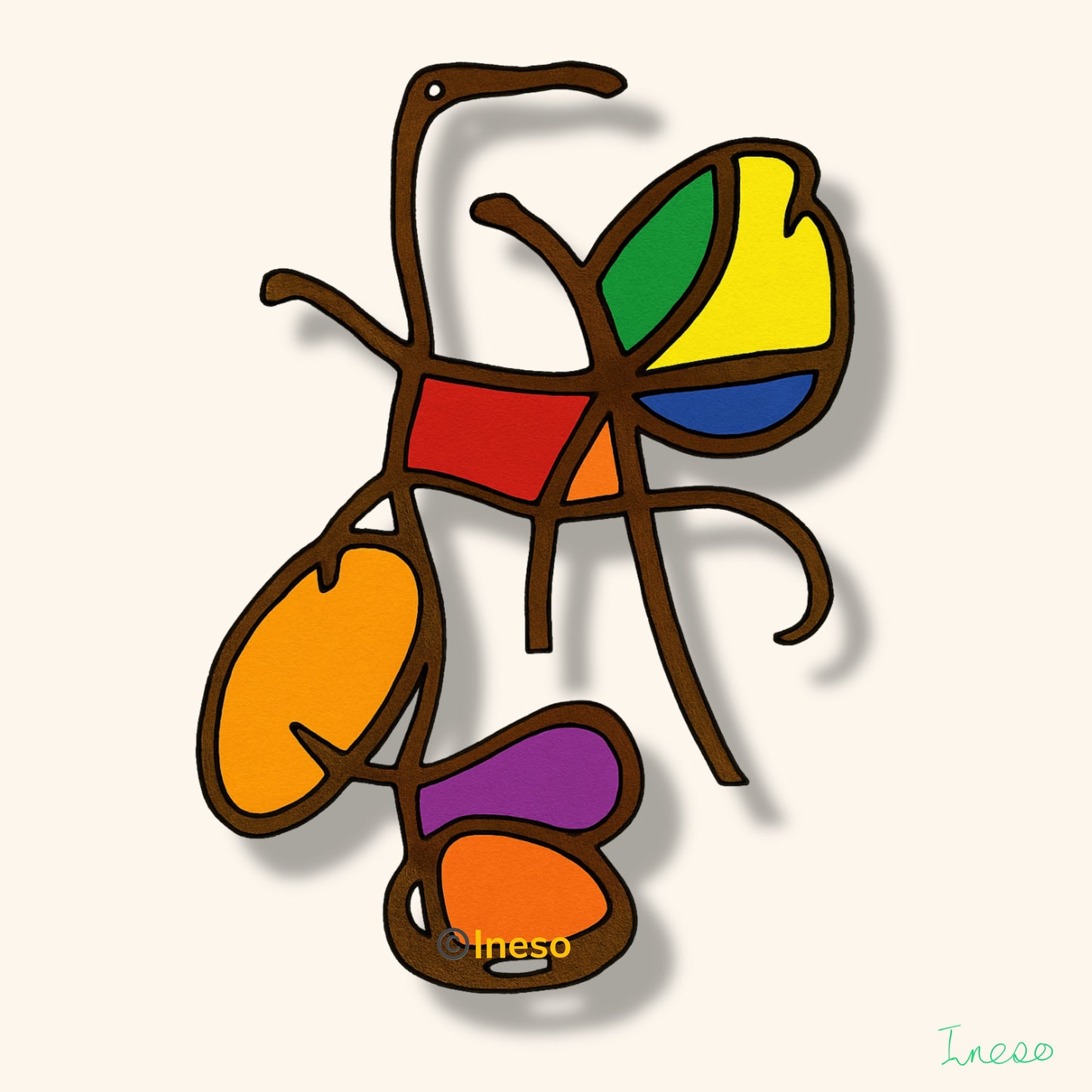 A Curious Ant, 40 x 40cm, 2022
