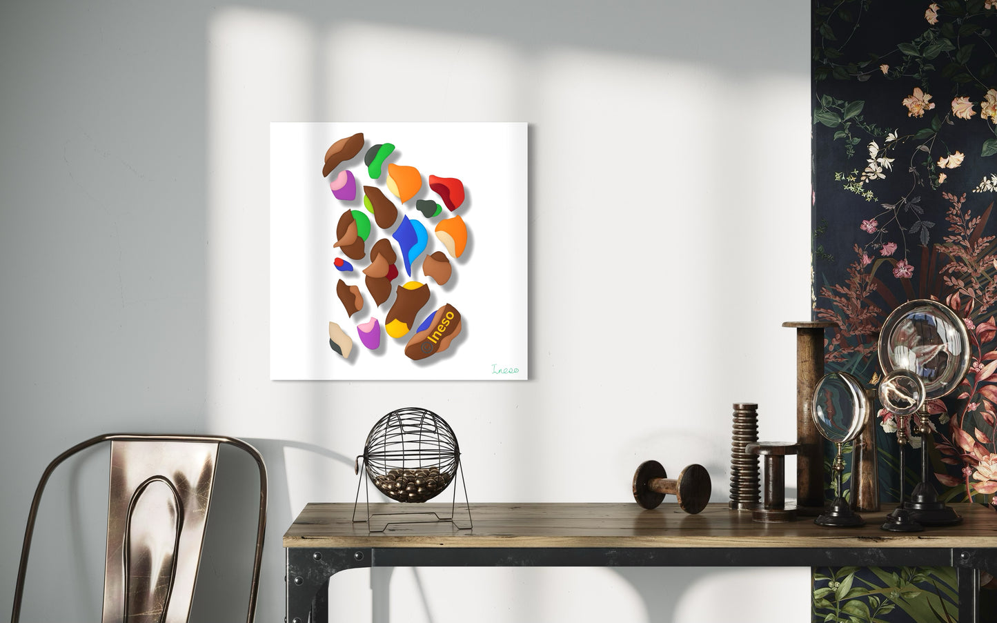 Super-duper Abstract 6, 40 x 40cm, 2025