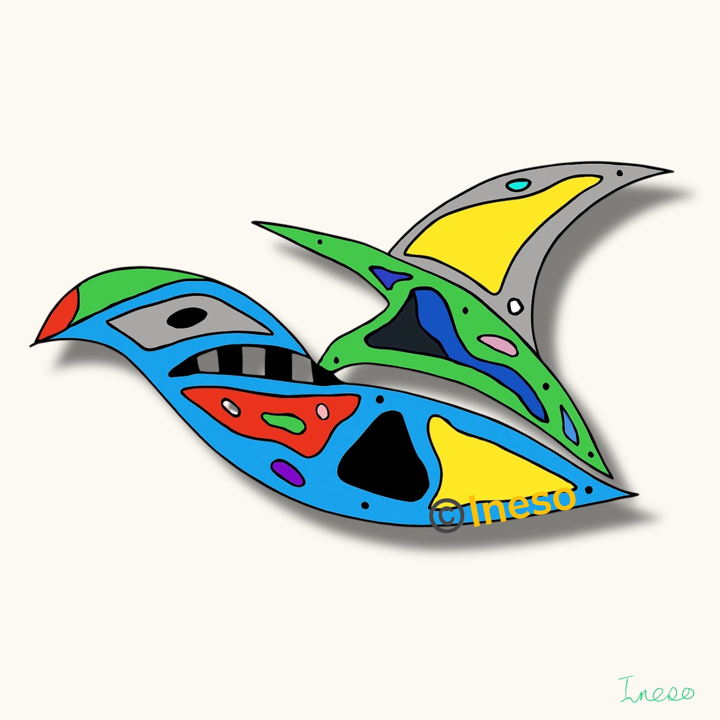 Bird Of Destiny,40 x 40cm, 2018