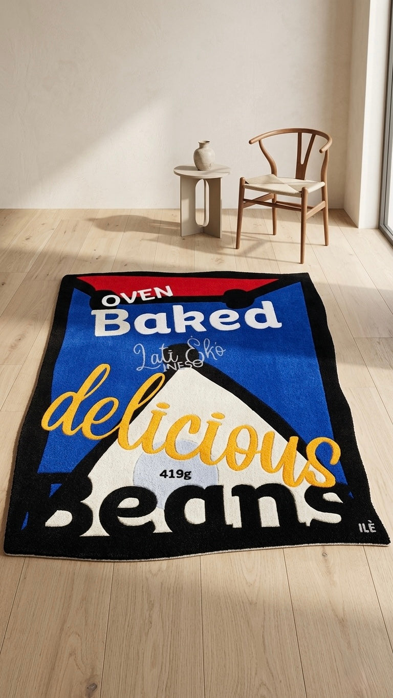 Rug: A Can Of Beans, 140cm x 120cm
