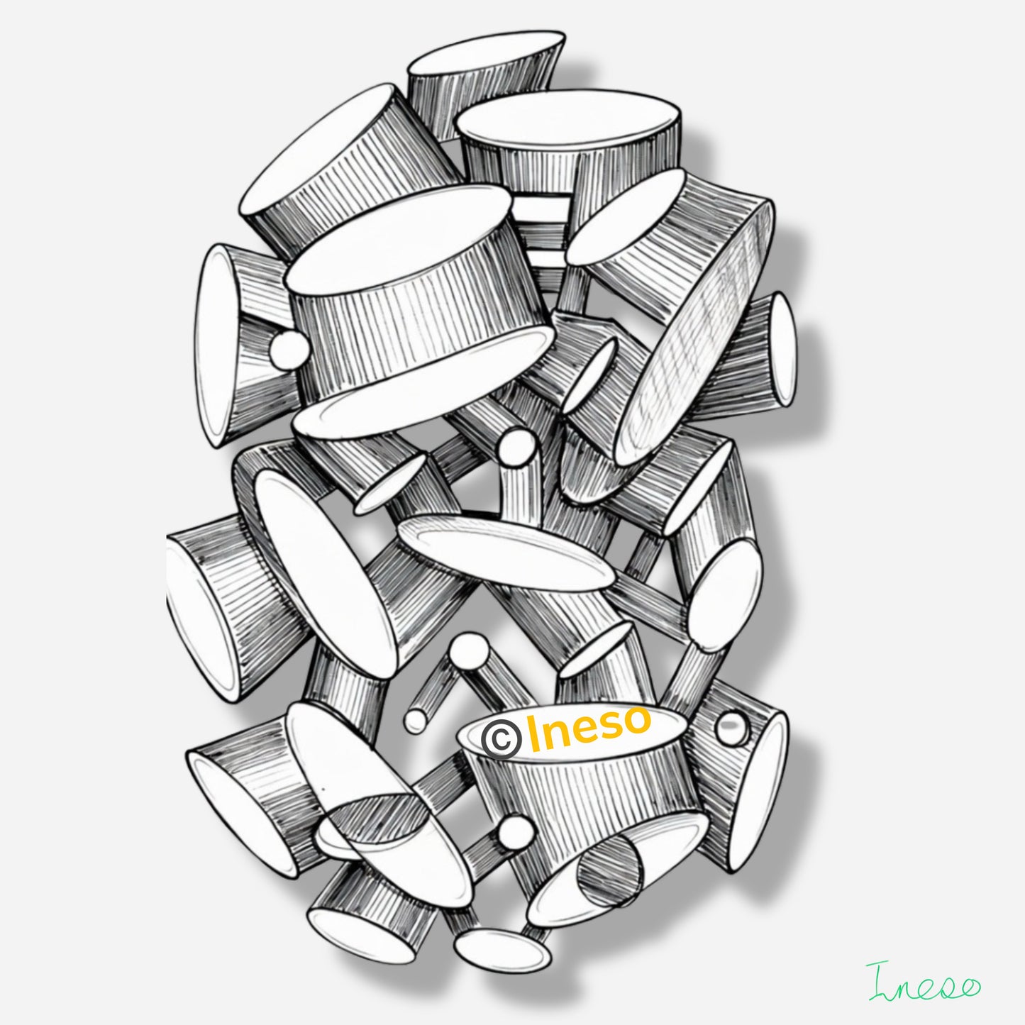 Echo Chamber, 40 x 40cm, 2026 (3 Variants)