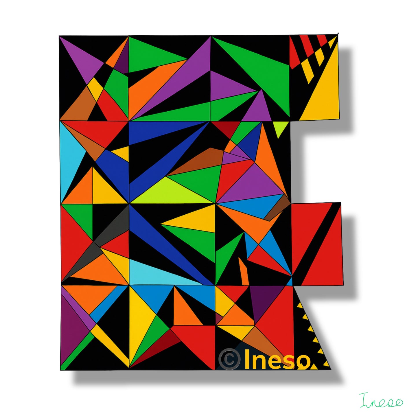 Ineso’s Wall, 40 x 40cm, 2021