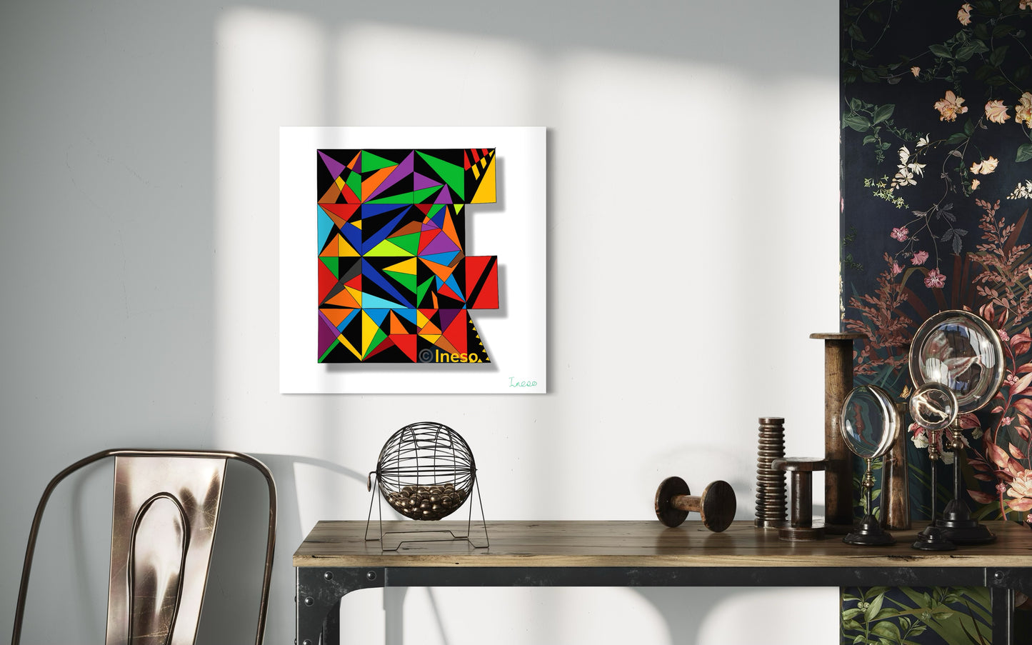 Ineso’s Wall, 40 x 40cm, 2021