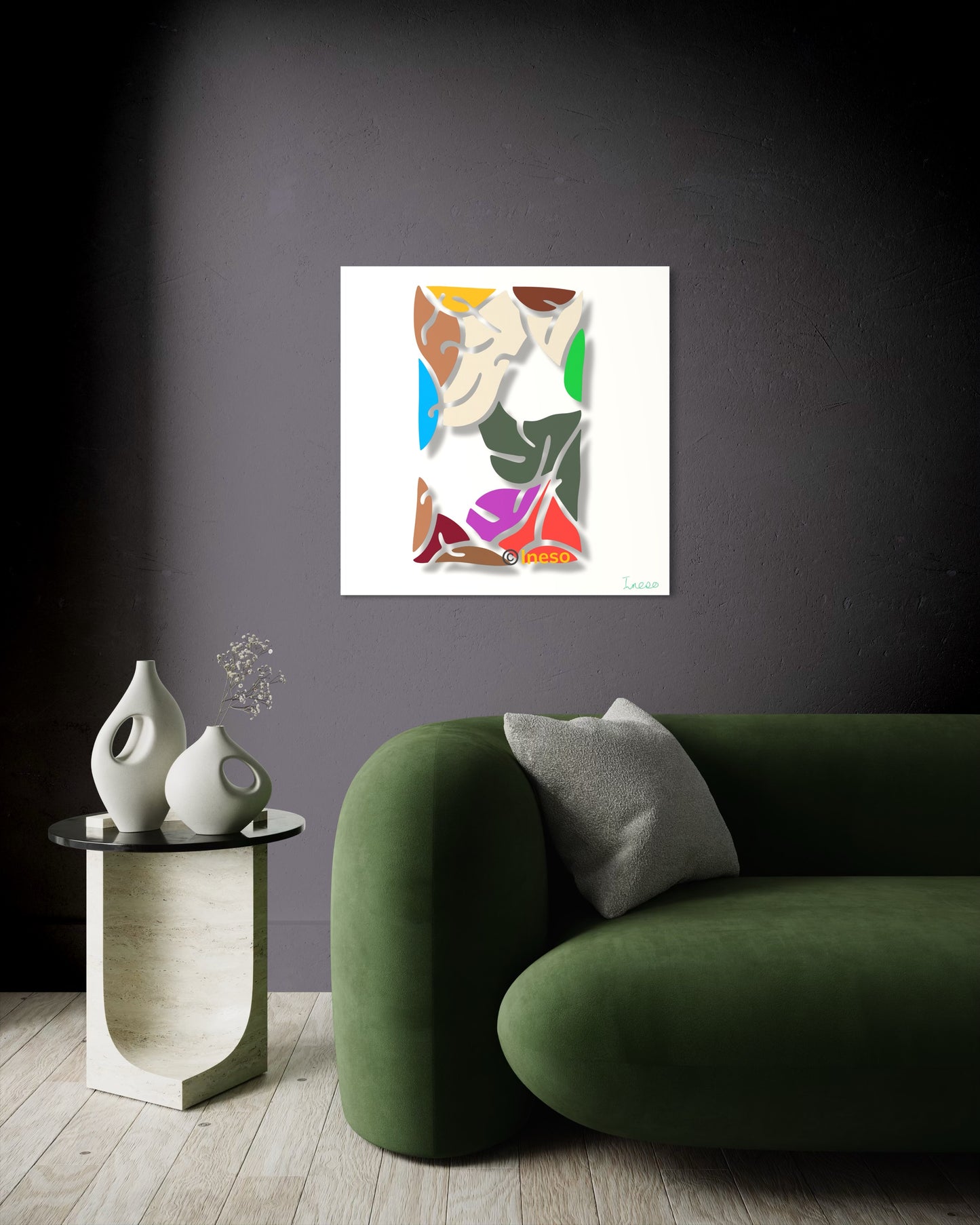 Agony Of Separation, 40 x 40cm, 2023
