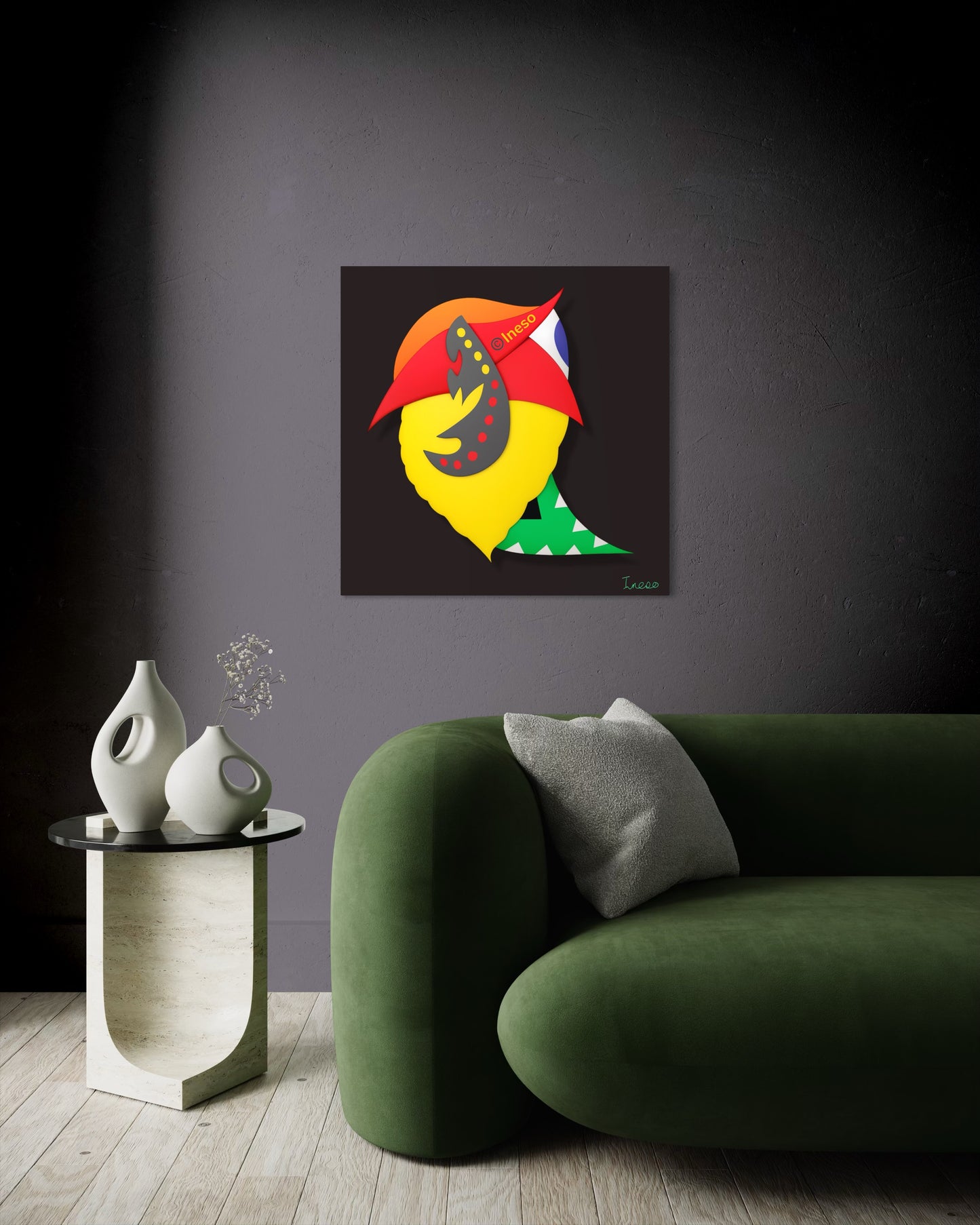 Warrior’s Crest, 40 x 40cm, 2020 (2 Variants)