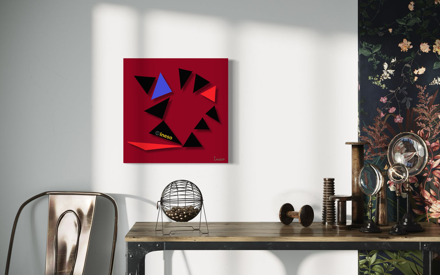 Tribesman, 40 x 40cm, 2023 (2 Variants)