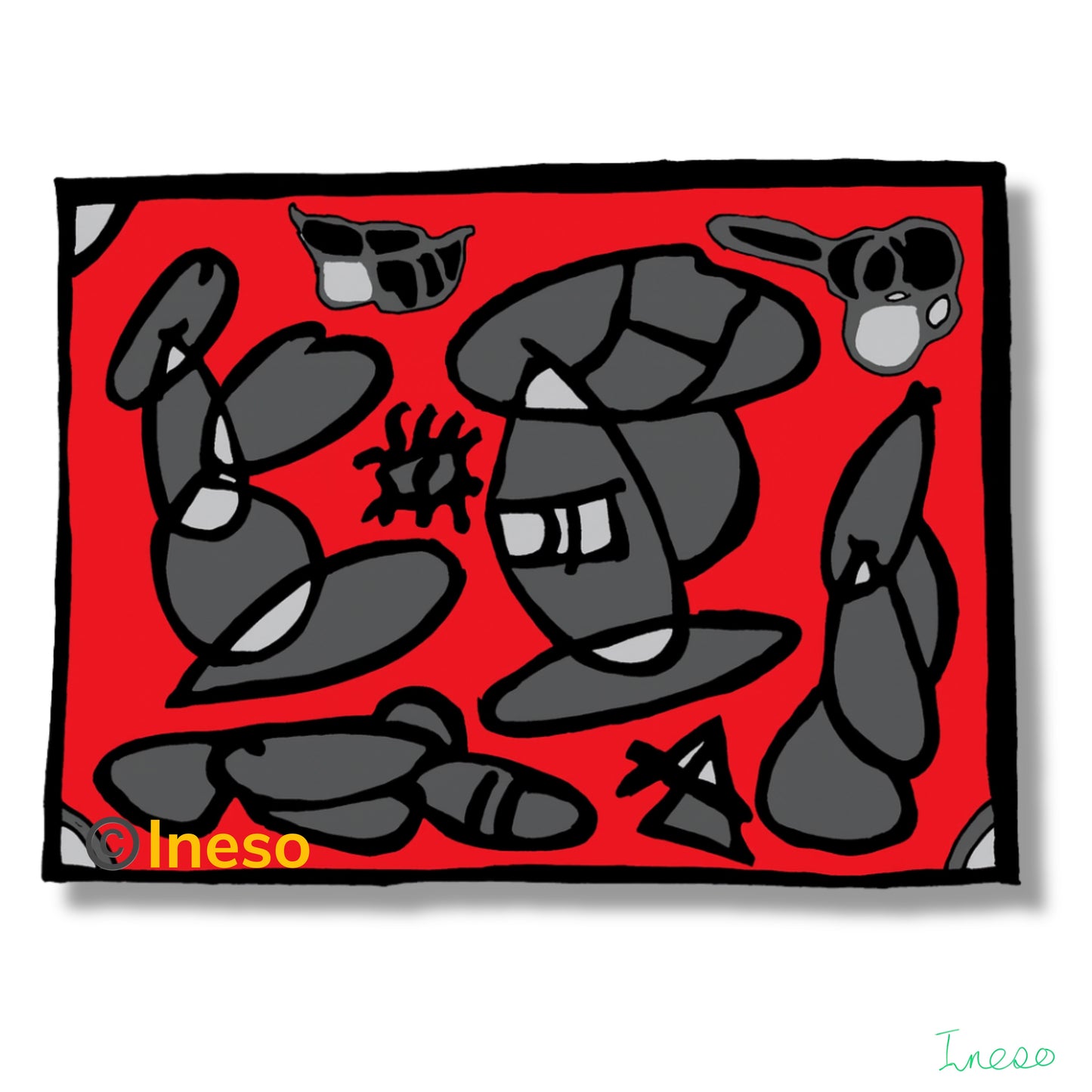 Workshop, 40 x 40cm, 2022 (8 Variants)