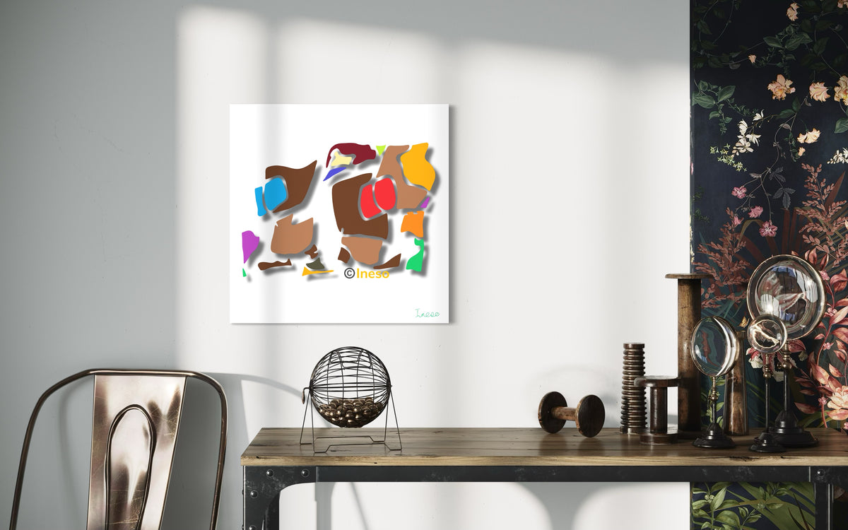 Playground, 40 x 40cm, 2023 (2 Variants)