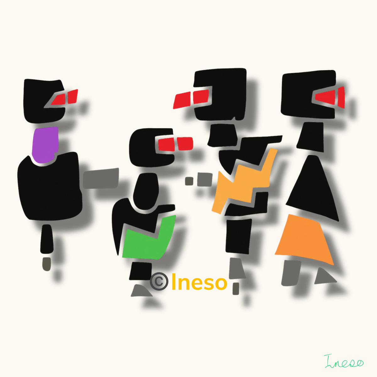Fashionistas, 40 x 40cm, 2022