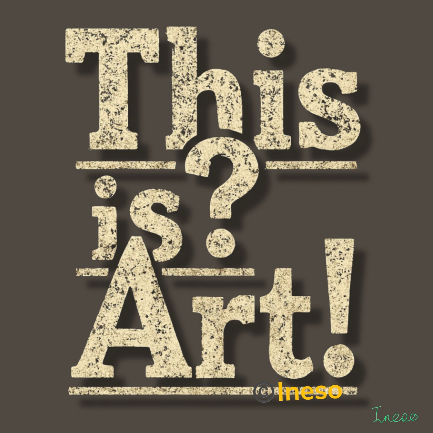 Can Art Exist Just By Being Named? 40 x 40cm, 2023