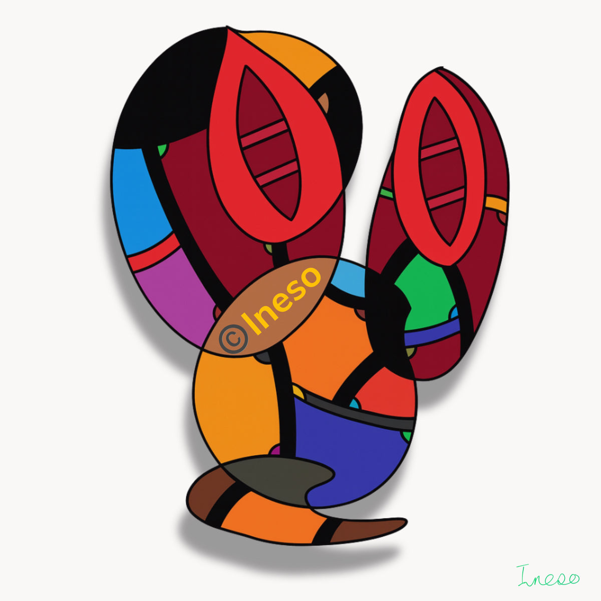 Stoned, 40 x 40cm, 2018