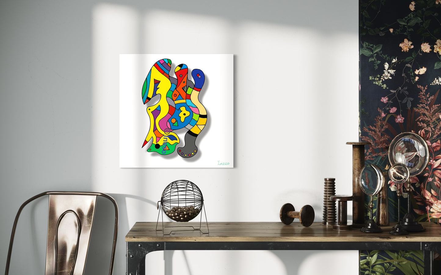 Super-duper Abstract 5, 40 x 40cm, 2022