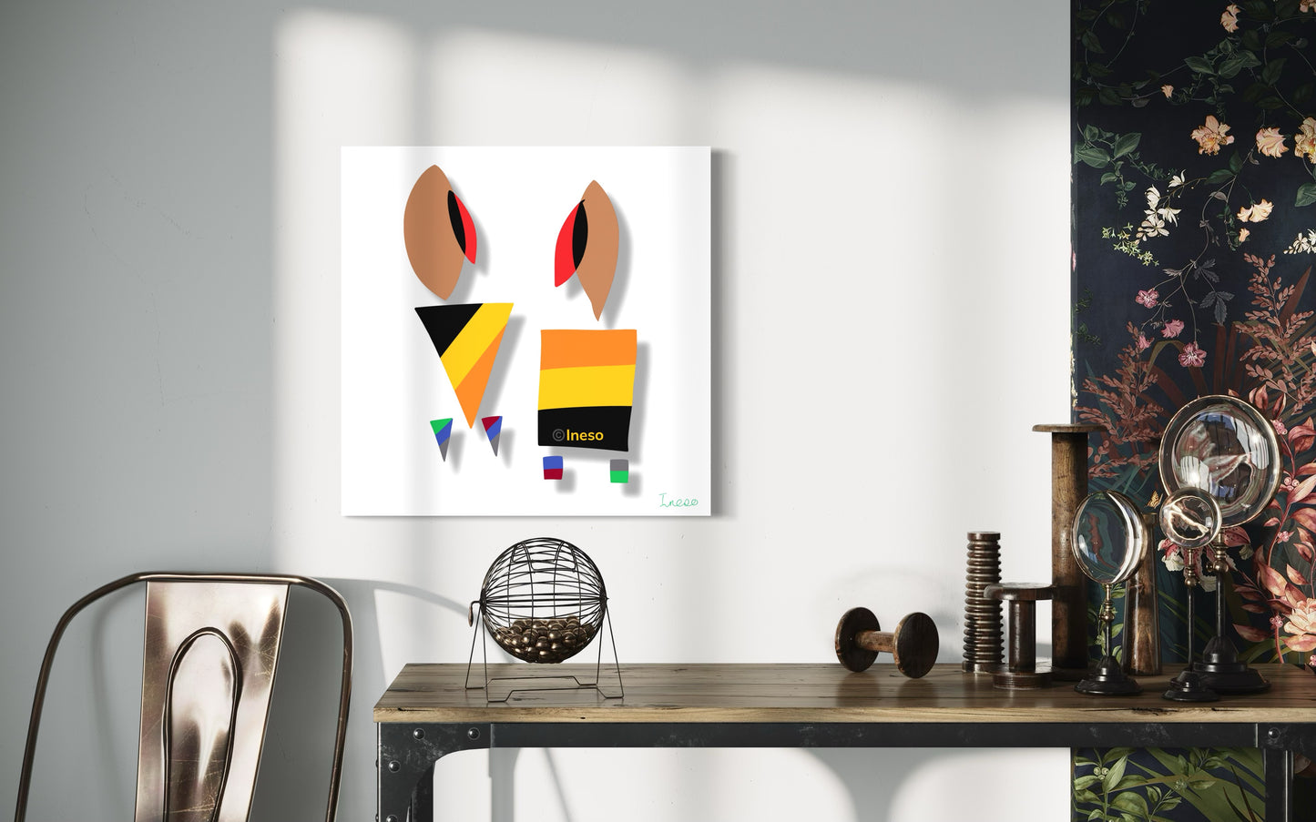 Brothers, 40 x 40cm, 2022 (2 Variants)