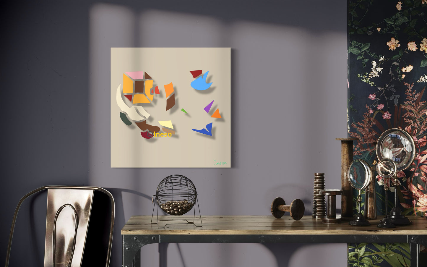 Reductive Western Art, 40 x 40cm, 2024