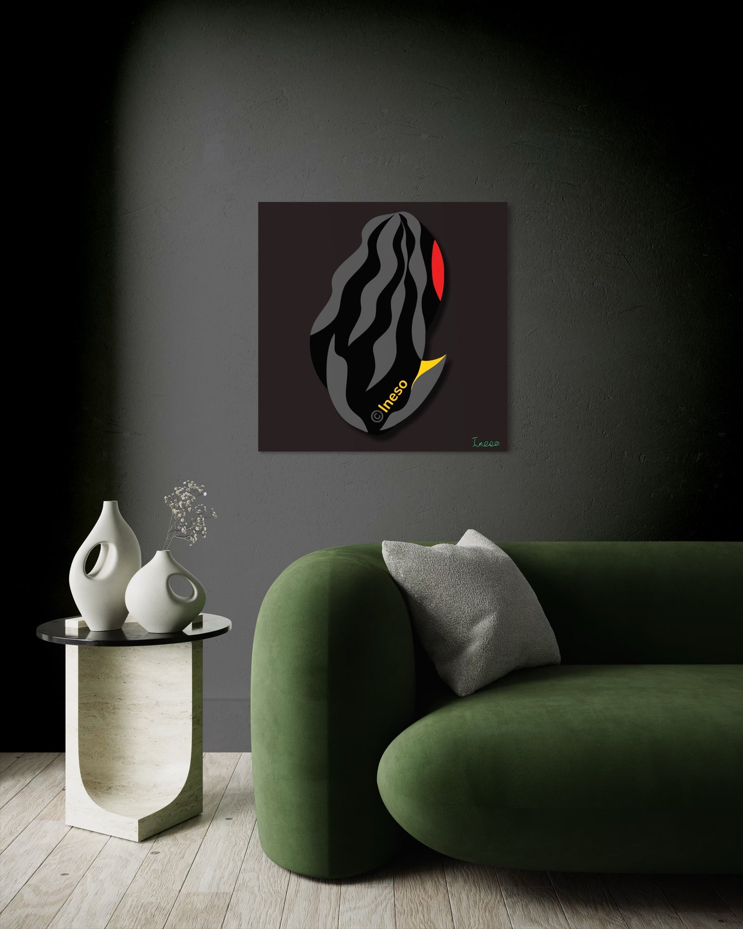 Smoulder, 40 x 40cm, 2020 (3 Variants)