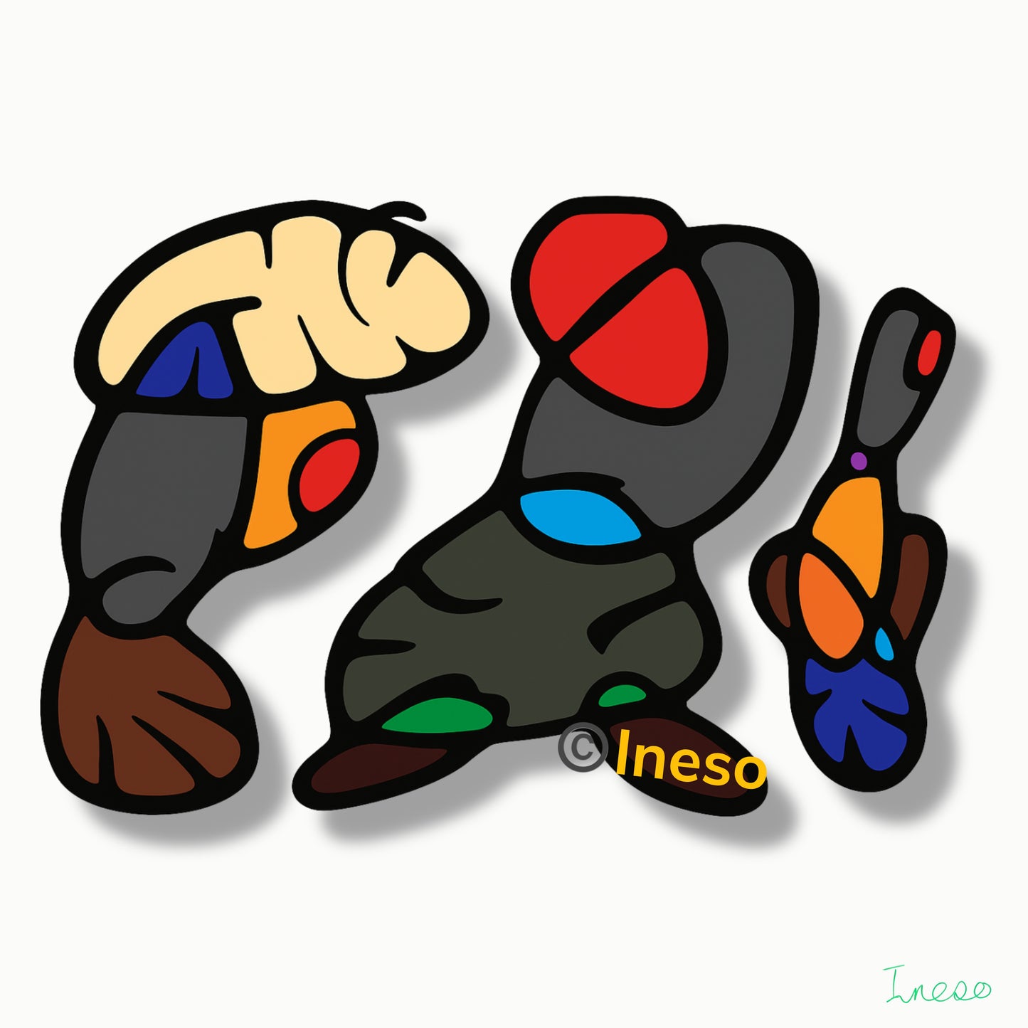 New Hairdo, 40 x 40cm, 2022 (2 Variants)