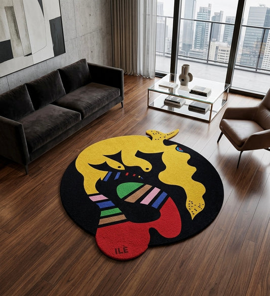 Rug: Eko Creatures, ~ 1.2m Diameter (3 Variants)