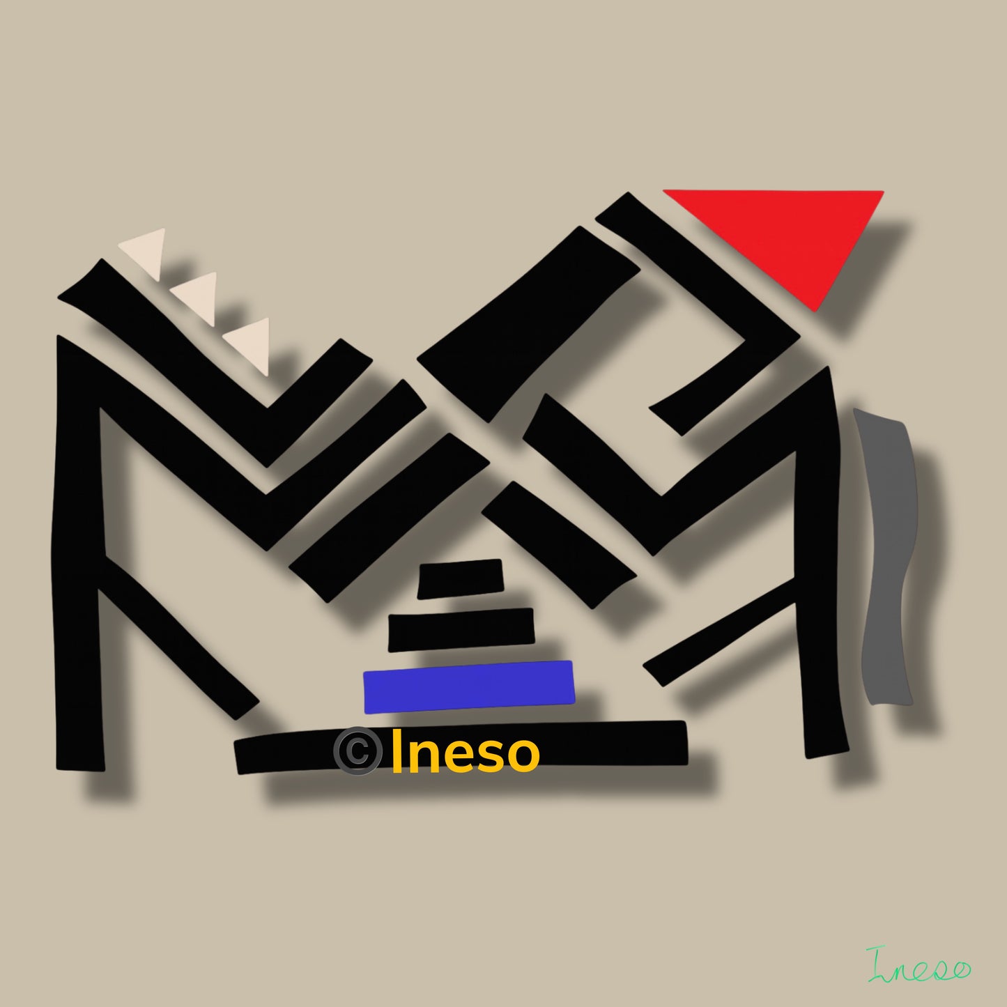 The Message, 40 x 40cm, 2023