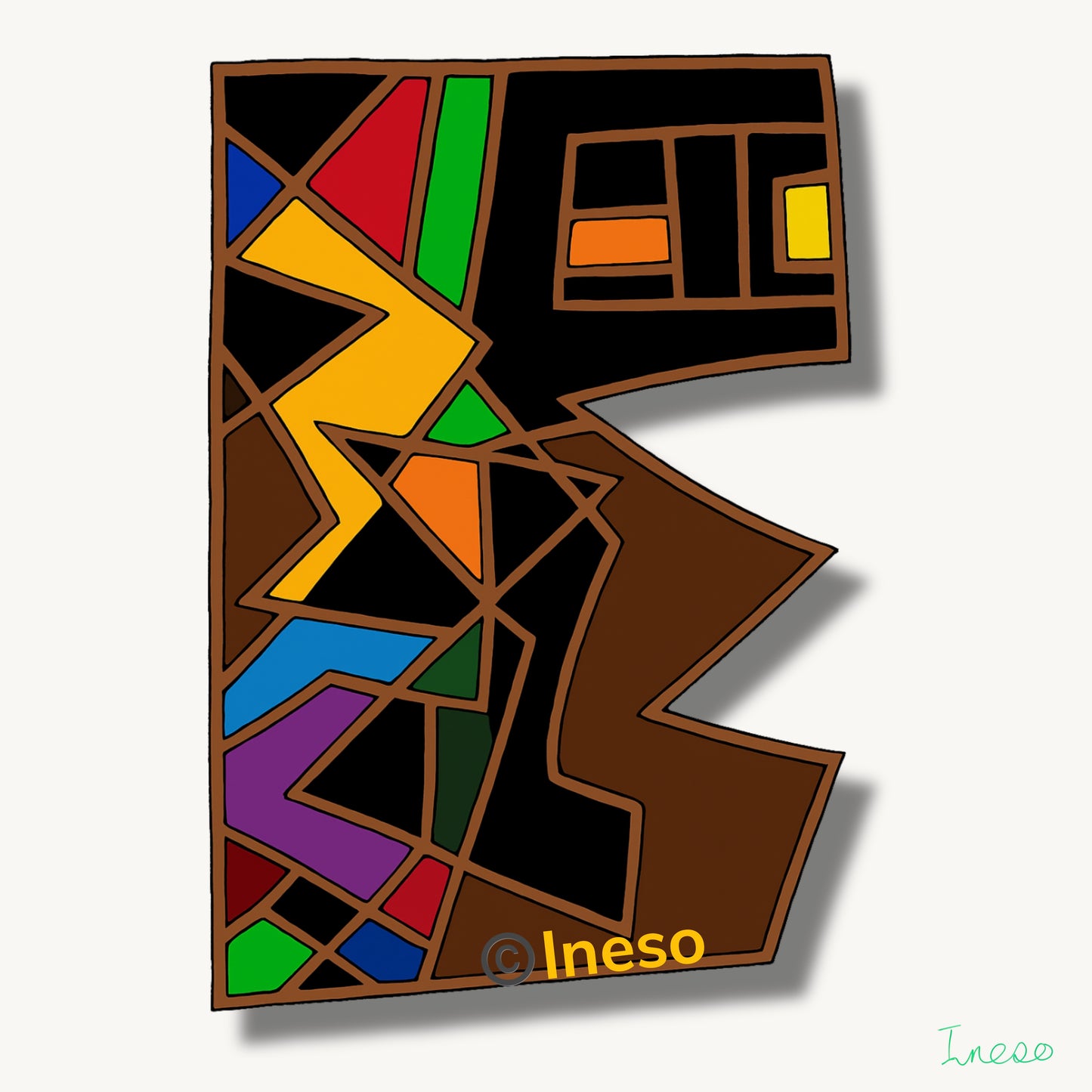 “E”mmanuel, 40 x 40cm, 2022 (2 Variants)