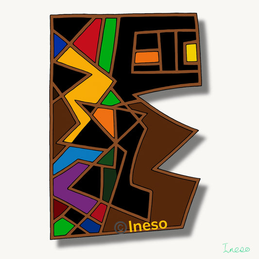 “E”mmanuel, 40 x 40cm, 2022 (2 Variants)