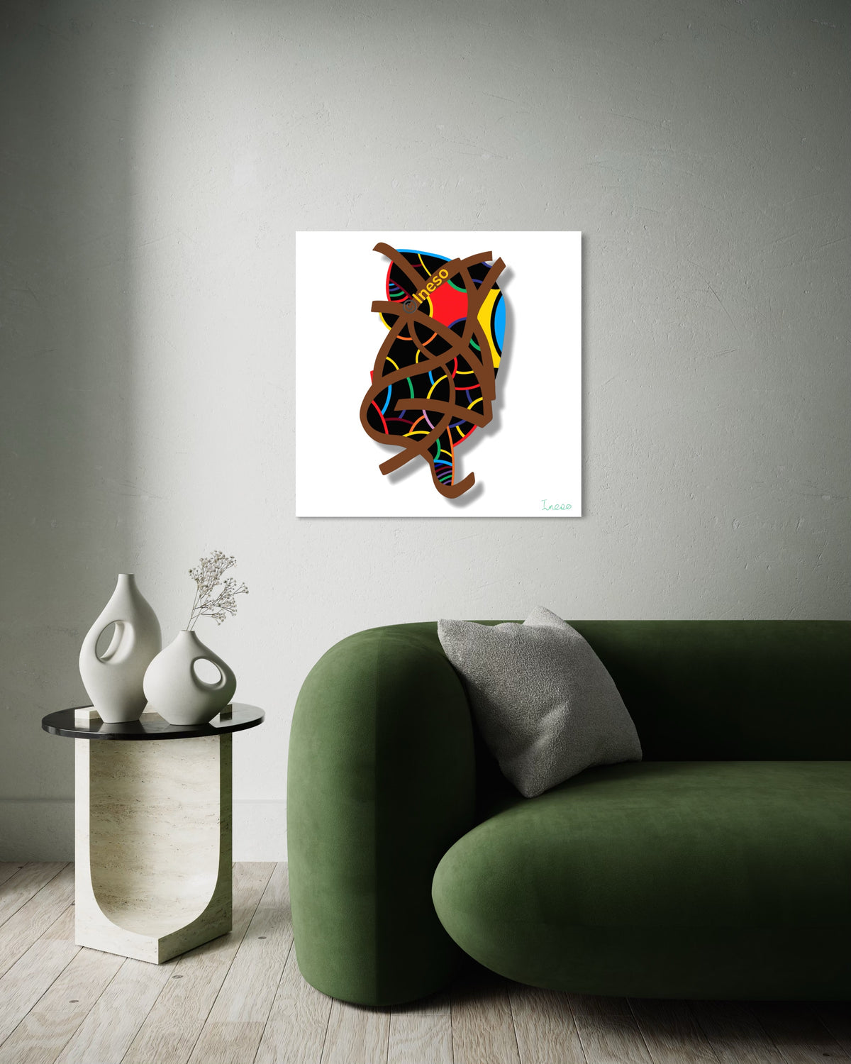 Entanglement, 40 x 40cm, 2021