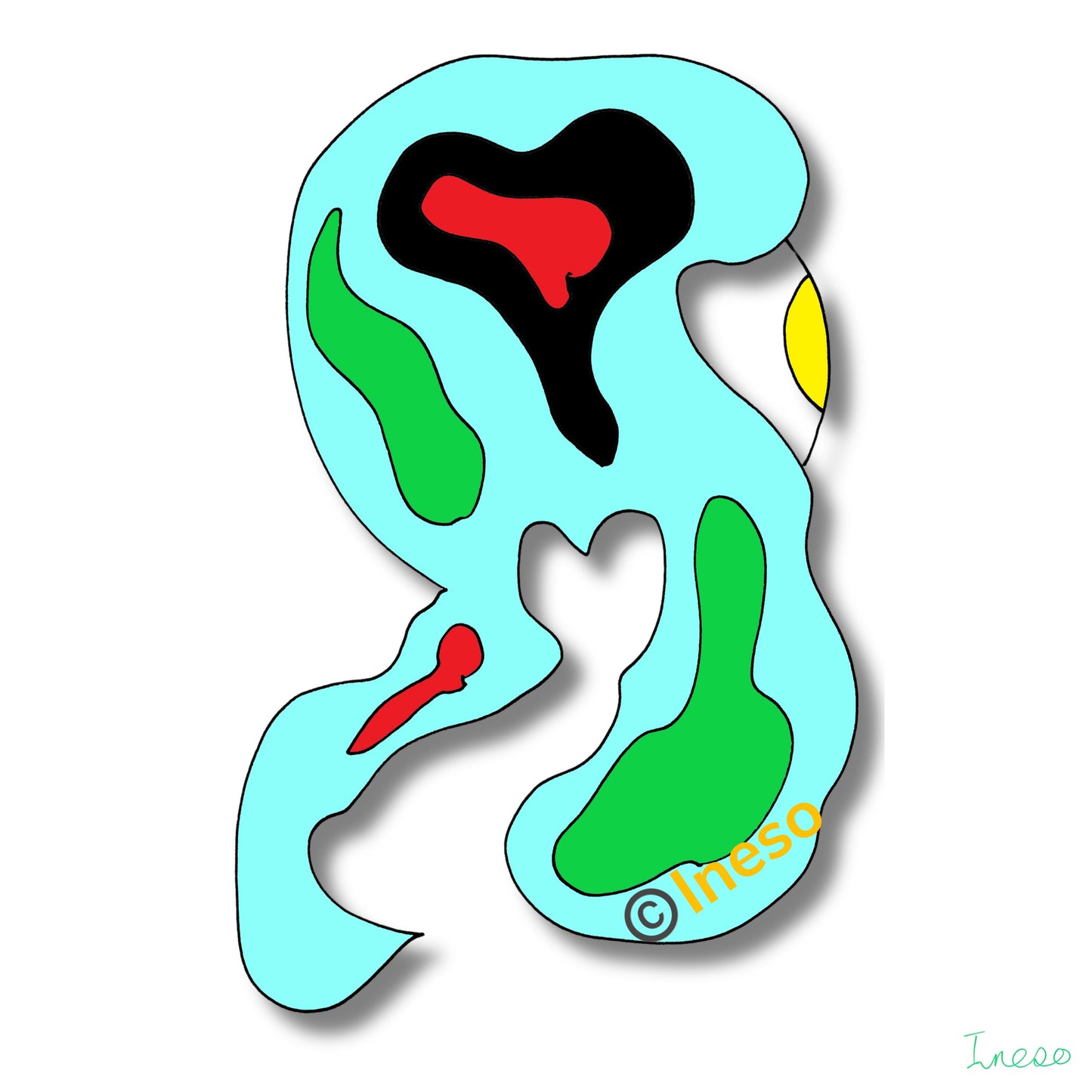 Be Like Water, 40 x 40cm, 2018