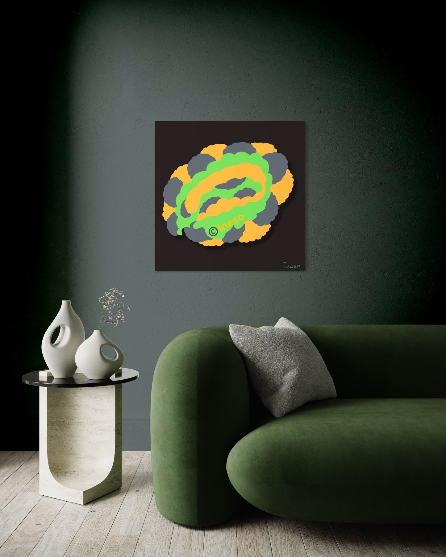 Radioactive, 40 x 40cm, 2017 (2 Variants)