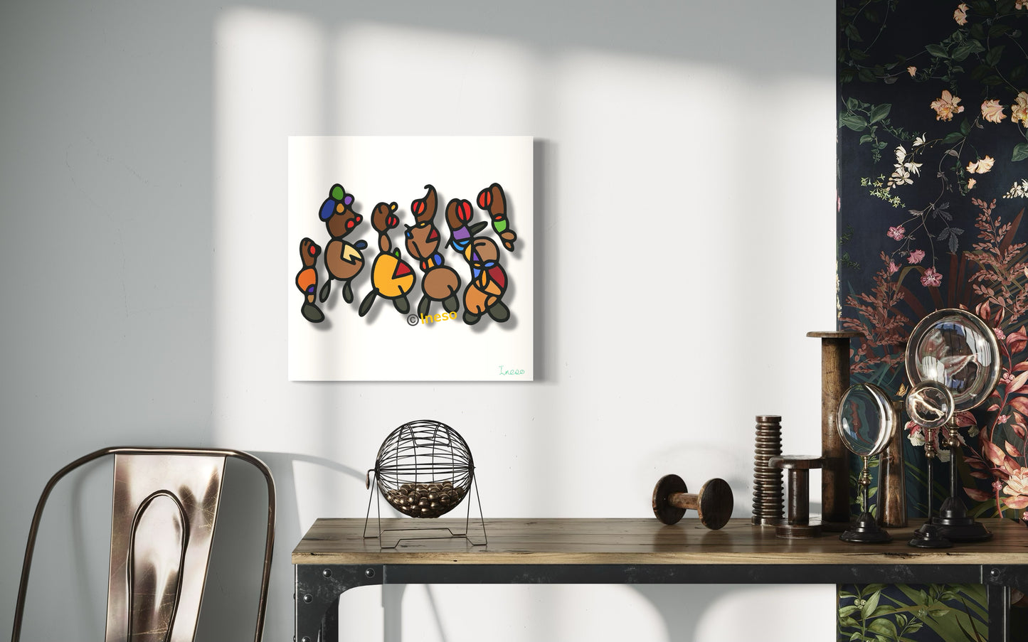 Sorority Sisters, 40 x 40cm 2023 (2 Variants)