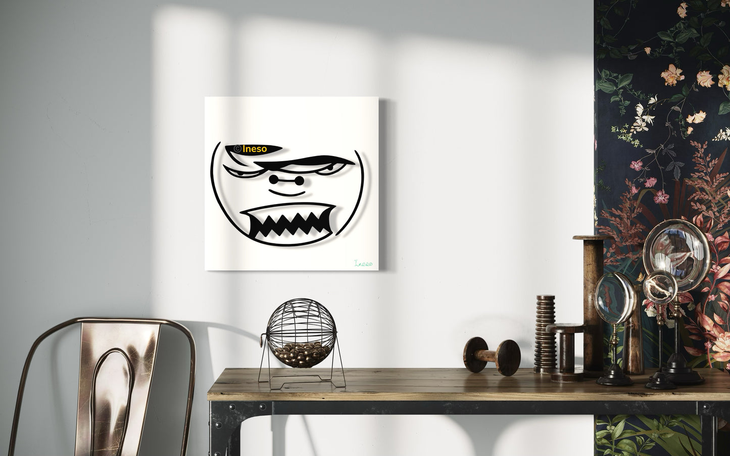 Mid Rage, 40 x 40cm, 2017