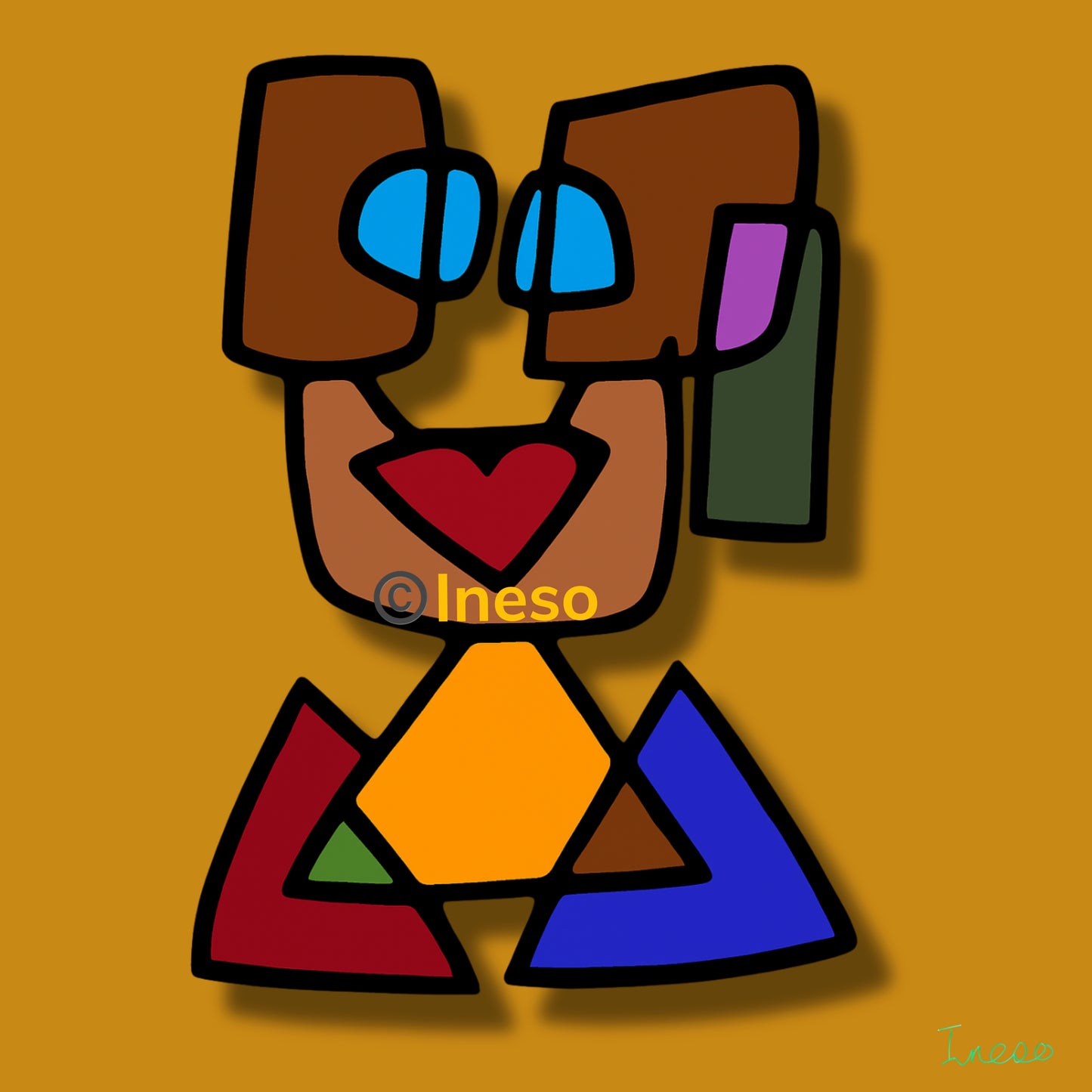 I Love You, 40 x 40cm, 2022 *Updated 2025 (2 Variants)
